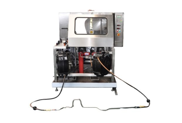 Tube washing machine